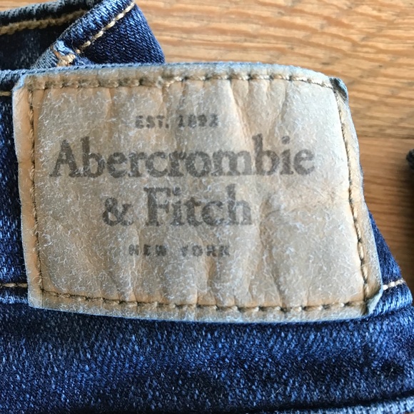 Abercrombie & Fitch Dark Distressed Skinny Jeans - Picture 2 of 8